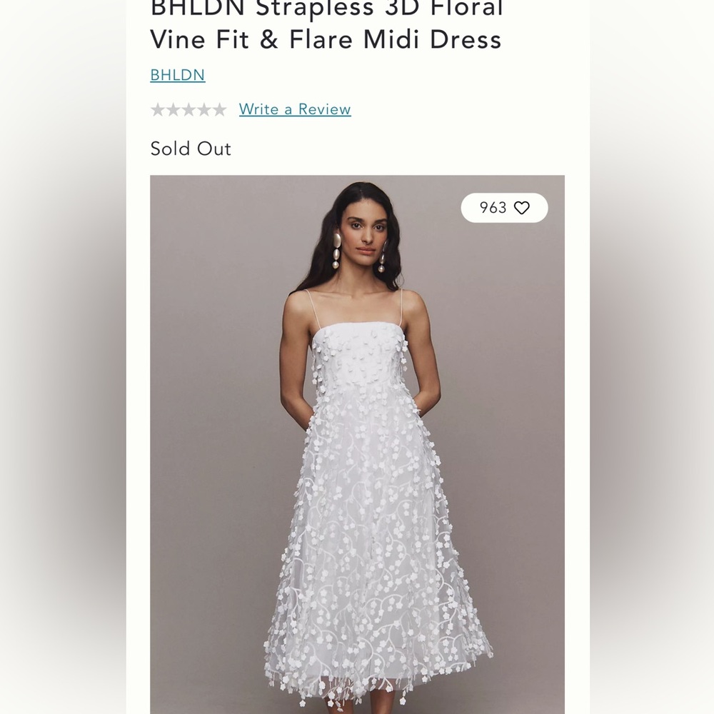 Anthro Fit & Flare Midi